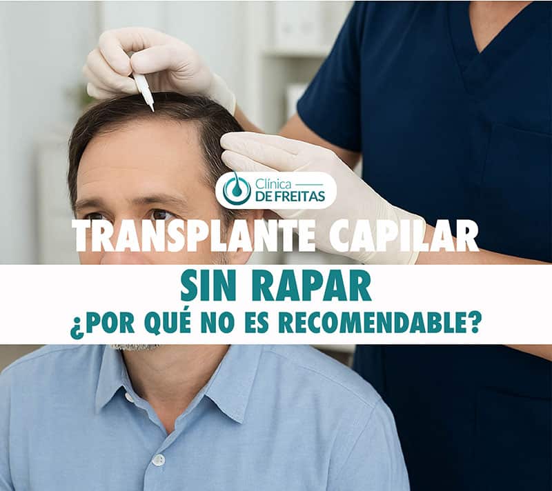 injerto capilar sin rapar